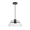 Nuvo Edmond, 17 Inch LED Pendant, Matte Black with Clear Glass 62/2062 - alternate 3